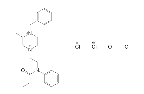 N-[2-(4-benzyl-3-methyl-1-piperazinyl)ethyl]propionanilide, dihydrochloride, dihydrate