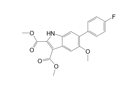 Dimethyl 6-(4-fluorophenyl)-5-methoxy-1H-indole-2,3-dicarboxylate