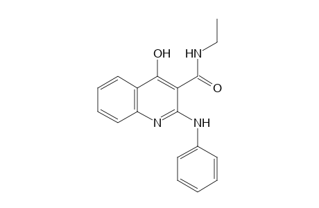 2-ANILINO-N-ETHYL-4-HYDROXY-3-QUINOLINECARBOXAMIDE