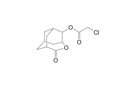 2-(5-oxo-4-oxa-5-homoadamantane-2-yl)oxy-2-oxoethylchloride