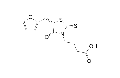 3-thiazolidinebutanoic acid, 5-(2-furanylmethylene)-4-oxo-2-thioxo-, (5E)-