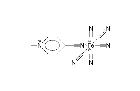 N-Methyl-4-(cyano-pentacyano-iron adduct)-pyridinium cation