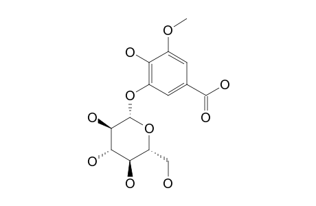 3-O-(BETA-D-GLUCOPYRANOSYL)-5-O-METHYLGALLIC-ACID