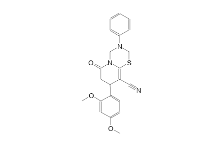 2H,6H-pyrido[2,1-b][1,3,5]thiadiazine-9-carbonitrile, 8-(2,4-dimethoxyphenyl)-3,4,7,8-tetrahydro-6-oxo-3-phenyl-