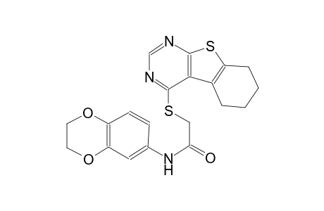 acetamide, N-(2,3-dihydro-1,4-benzodioxin-6-yl)-2-[(5,6,7,8-tetrahydrobenzo[4,5]thieno[2,3-d]pyrimidin-4-yl)thio]-