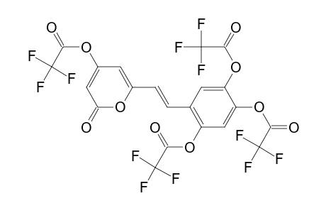 Acetic acid, trifluoro-, 5-[2-[2-oxo-4-[(trifluoroacetyl)oxy]-2H-pyran-6-yl]ethenyl]-1,2,4-ben zenetriyl ester, (E)-