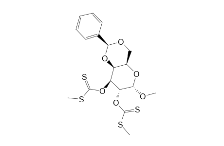 METHYL-4,6-O-BENZYLIDENE-2,3-DI-O-(METHYLTHIO)-THIOCARBONYL-ALPHA-D-GALACTOSIDE
