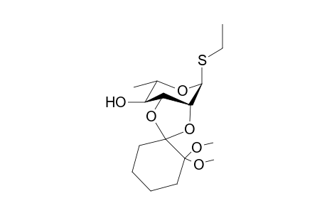(1'S)-Ethyl 2,3-O-(2',2'-dimethoxycyclohexylidene)-1-thio-.alpha.,L-rhaamnopyranoside