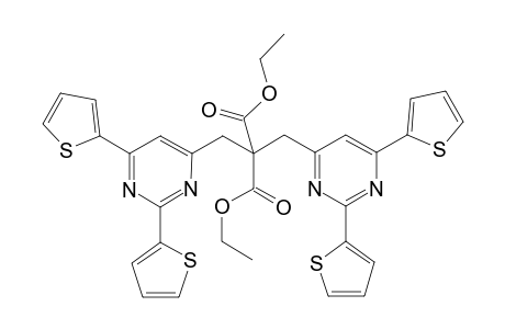 2,2-Bis(2,6-dithiophen-2-ylpyrimidn-4-ylmethyl)malonic acid Diethyl ester