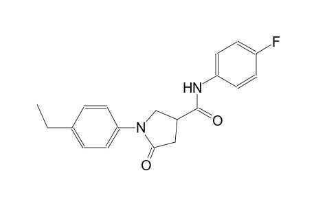 1-(4-ethylphenyl)-N-(4-fluorophenyl)-5-oxo-3-pyrrolidinecarboxamide