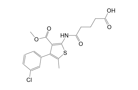 5-{[4-(3-chlorophenyl)-3-(methoxycarbonyl)-5-methyl-2-thienyl]amino}-5-oxopentanoic acid