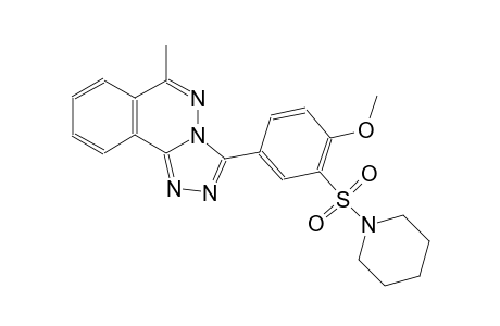 3-[4-methoxy-3-(1-piperidinylsulfonyl)phenyl]-6-methyl[1,2,4]triazolo[3,4-a]phthalazine