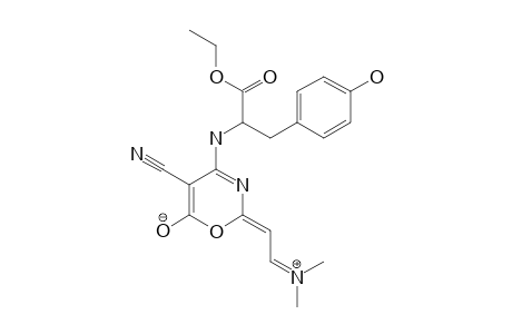(E)-5-CYANO-2-(N,N-DIMETHYLIMMONIO)-ETHYLIDENE-4-[[2-ETHOXY-1-(PARA-HYDROXYPHENYL)-2-OXOETHYL]-AMINO]-6-OXIDO-1,3-OXAZINE