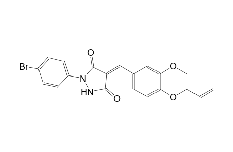 (4E)-4-[4-(allyloxy)-3-methoxybenzylidene]-1-(4-bromophenyl)-3,5-pyrazolidinedione