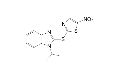 1-isopropyl-2-[(5-nitro-2-thiazolyl)thio]benzimidazole