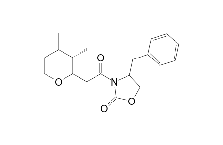 (3' S)-4-Benzyl-3-[(3',4'-dimethyltetrahydropyran-2'-yl)acetyl]-1,3-oxazolidin-2-one