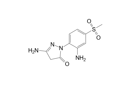 3-amino-1-[2-amino-4-(methylsulfonyl)phenyl]-2-pyrazolin-5-one