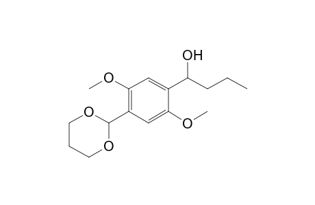 1-[4-(1,3-Dioxan-2-yl)-2,5-dimethoxyphenyl]butan-1-ol