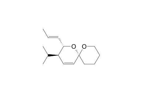 (2S,3R,6R)-3-Isopropyl-2-[(E)-prop-1-enyl]-1,7-dioxaspiro[5.5]-undec-4-ene