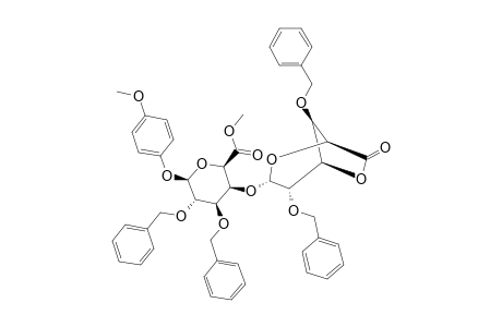 METHYL-(PARA-METHOXYPHENYL-2,3-DI-O-BENZYL-4-(2,4-DI-O-BENZYL-ALPHA-D-GALACTOPYRANOSIDURONO-6,3-LACTONE)-BETA-D-GALACTOPYRANOSIDE)-URONATE