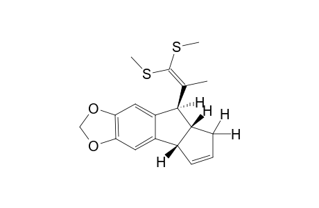 (3aS,R,8S,R,8aR,S)-8-[1-[Bis(methylthio)propen-2-yl]-5,6-(dimethylenedioxy)cyclopenta[a]ind-2-ene