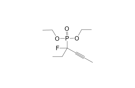 4-Diethoxyphosphoryl-4-fluoranyl-hex-2-yne