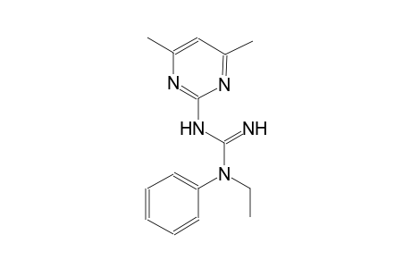 N'-(4,6-dimethyl-2-pyrimidinyl)-N-ethyl-N-phenylguanidine