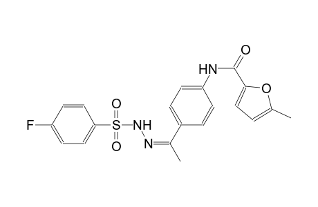 N-(4-{(1Z)-N-[(4-fluorophenyl)sulfonyl]ethanehydrazonoyl}phenyl)-5-methyl-2-furamide