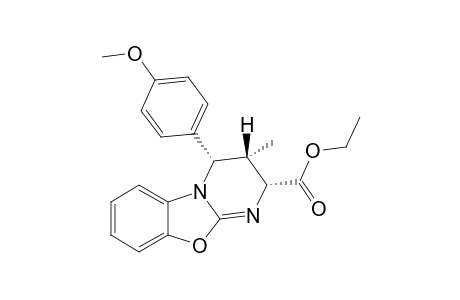 Ethyl (2R*,3R*,4S*)-4-(4-methoxyphenyl)-3-methyl-3,4-dihydro-2H-pyrimido[2,1-b][1,3]benzpxazole-2-carboxylate