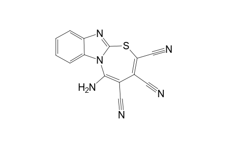 1-Aminobenzo[4,5]imidazo[2,1-b][1,2]thiazepine-2,3,4-tricarbonitrile