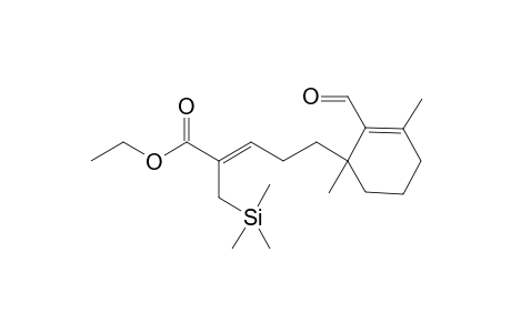 Ethyl (Z)-5-(2-Formyl-1,3-dimethyl-2-cyclohexenyl]-2-trimethylsilylmethyl-2-pentenoate