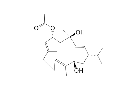 (1S,2E,4R,6R,7E,11E,13S)-6-Acetoxy-2,7,11-cembratriene-4,13-diol