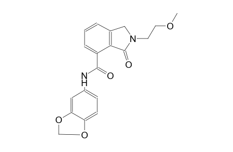 N-(1,3-benzodioxol-5-yl)-2-(2-methoxyethyl)-3-oxo-4-isoindolinecarboxamide