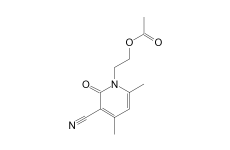 1-(2-ACETOXYETHYL)-4,6-DIMETHYL-2-OXO-1,2-DIHYDROPYRIDINE-3-CARBONITRILE