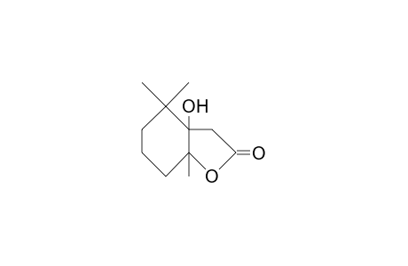 1-Hydroxy-2,2,6-trimethyl-7-oxa-bicyclo(4.3.0)nonan-8-one