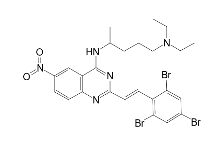 1,4-Pentanediamine, N(1),N(1)-diethyl-N(4)-[6-nitro-2-[2-(2,4,6-tribromophenyl)ethenyl]-4-quinazolinyl]-