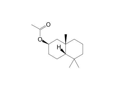 5,5,9beta-Trimethyl-cis-2beta-decalyl acetate - SpectraBase