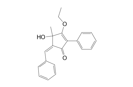 2-Cyclopenten-1-one, 3-ethoxy-4-hydroxy-4-methyl-2-phenyl-5-(phenylmethylene)-, (Z)-
