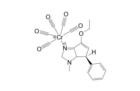 Pentacarbonyl(4-ethoxy-1,2,6,6a-tetrahydro-1-methyl-6-phenylcyclopenta[d]imidazol-N(3))chrom