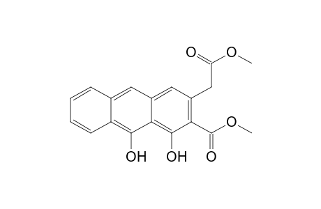 2-Anthraceneacetic acid, 4,10-dihydroxy-3-(methoxycarbonyl)-, methyl ester