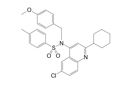 N-(6-chloro-2-cyclohexylquinolin-4-yl)-N-(4-methoxybenzyl)-4-methylbenzenesulfonamide