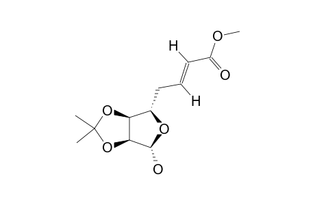 (+)-METHYL-(E)-5,6,7-TRIDEOXY-2,3-O-ISOPROPYLIDENE-BETA-D-RIBO-OCT-6-ENOFURANOATE