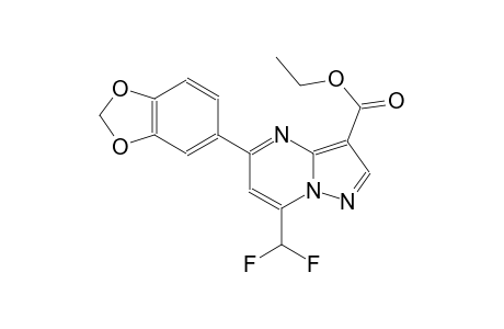 ethyl 5-(1,3-benzodioxol-5-yl)-7-(difluoromethyl)pyrazolo[1,5-a]pyrimidine-3-carboxylate