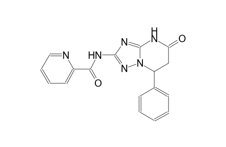 N-(5-oxo-7-phenyl-4,5,6,7-tetrahydro[1,2,4]triazolo[1,5-a]pyrimidin-2-yl)-2-pyridinecarboxamide