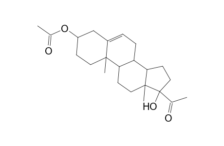 Pregn-5-en-20-one, 3,17-dihydroxy-, 3-acetate