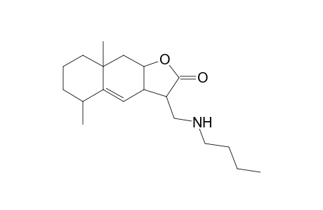 3-(butylaminomethyl)-5,8a-dimethyl-3,3a,5,6,7,8,9,9a-octahydrobenzo[f]benzofuran-2-one