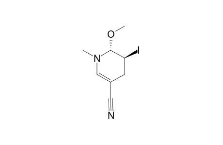 TRANS-3-IODO-2-METHOXY-1-METHYL-1,2,3,4-TETRAHYDROPYRIDINE-5-CARBONITRILE