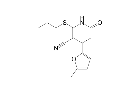 3-pyridinecarbonitrile, 1,4,5,6-tetrahydro-4-(5-methyl-2-furanyl)-6-oxo-2-(propylthio)-