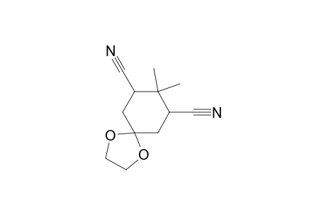 5,5-(ethylenedioxy)-2,2-dimethylcyclohexane-1,3-dicarbonitrile