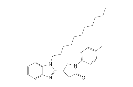 1-(4-methylphenyl)-4-(1-undecyl-1H-benzimidazol-2-yl)-2-pyrrolidinone